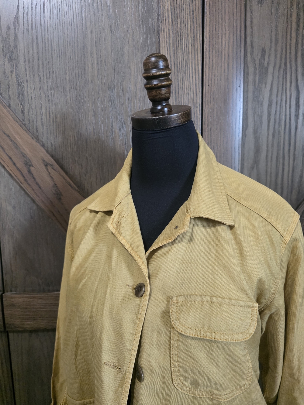 THE GREAT. Women’s Utility Chore Jacket in Mustard - Picture 2 of 5